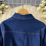 New Fashion Simple Belt Design Denim Dress HZ1024