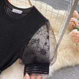 Vintage Floral Embroidery Design Mesh Women Dress HZ1024