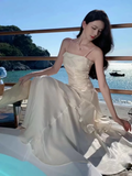 New Elegant Stylish Irregular Design Spaghetti Strap Dress HZ1024