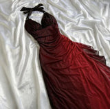 Gorgeous Shiny Beaded Sweetheart Halter-neck Long Sheath Prom Dress Party Dress Evening Dress HZ1024