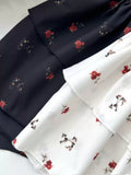 New Fashion Floral Ribbon Design A-line Sleeveless Spaghetti Strap Dress HZ1024