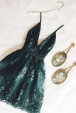 Vintage V-neck Applique Short A-Line Party Dress Cocktail Dress Homecoming Dress HZ1024