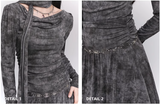 New Simple Fashion Gray Design Long-sleeved Dress HZ1024