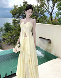 Simple Fashion Navel Design Casual Halter Dress HZ1024