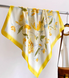 Simple Vintage Elegant Versatile Soft Fabric Silk Scarf HZ1024