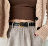 New Fashion Genuine Leather Simple Design Lady Belt HZ1024