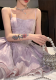 New Fashion Floral Design A-line Sleeveless Spaghetti Strap Puffy Dress HZ1024