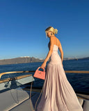 Pink Off-The-Shoulder A-Line Long Ball Gown HZ1024