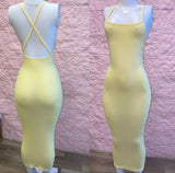 Sexy simple spaghetti strap sleeveless tight dress HZ1024