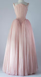 Pink Sweet A-line Strapless Tulle Birthday Dress Evening Gown HZ1024