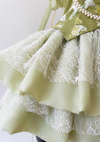 New Fashion Olive Green Mesh Lace Sequined Short Prom Dress, A-line Homecoming Dress HZ1024