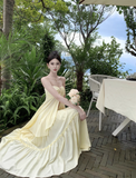 Simple Fashion Navel Design Casual Halter Dress HZ1024