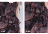 Fashion Vintage Butterfly irregular Dress Brim Design Spaghetti Strap Dress HZ1024