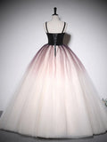 Lovely Ombre Tulle Long Ball Gown, A-Line Sweetheart Neckline Formal Evening Gown HZ1024